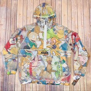 Members Only x Nickelodeon Half zip popover jacket